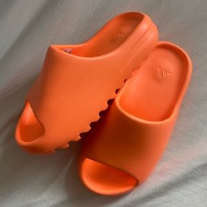 Orange Yeezy Slides